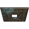 Ekena Millwork Eris Ceiling Medallion (Canopies up to 9 7/8"), 18"W x 18"H x 3 1/2"ID x 1 1/8"P, Bronze Blue Patina CM18ERBBS - alternate 3